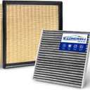 Cabin & Engine Air Filter Kit Fits 2013-2018 ES350, 2015-2017 NX200T, 2018-2021 NX300, 2010-2015 RX350, 2013-2018 AVALON, 2012-2017 CAMRY, 2011-2020 SIENNA (Gas Only); 2014-2019 HIGHLANDER (All)