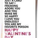 Valentines Day Card for Husband, Valentines Day Cards for Him, Funny Valentines Day Card for Wife & Kids & Boyfriend & Girlfriend, Valentine's Day Decorations, Valentine's Day Gift, Greeting Card, 7in x 5in (Folded), Envelope, 7.5in x 5.5in, 3 Pack