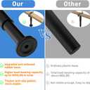 Wlrrcwdttc 4 Pcs Adjustable Height Bed Support Legs 7.08-12.6 inch, Bed Frame Center Support Legs for Bed Frame/Bed Center Slat/Furniture, Heavy Duty Metal Bed Replacement Legs Bed Slats Support Legs