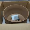 LE TAUCI Large 14 Inch Plant Pot with Saucer | Ceramic Outdoor & Indoor Big Planter Pot | Drainage Hole, Mesh Pad & Plug | Unglazed Porous | Modern Minimalist for Home and Patio  Terracotta Color