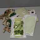 DBKL Sage Green Birthday Decorations with Happy Birthday Banner, Sage Green Sand White Gold Confetti Balloons Butterfly Fringe Curtain Party Decorations for Women Girls