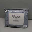 Bare Home Queen Sheet Set - 1800 Ultra-Soft Microfiber Queen Bed Sheets - Double Brushed - Deep Pockets - Easy Fit - 4 Piece Set - Bed Sheets (Queen, Steel Blue)