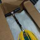 Bissell BigGreen BGFS5000 Portable Two Brush Floor Scrubber & Polisher, Polypropylene, 13"" W x 7"" D x 44"" H, White & Green