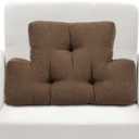 TANYOO Back Pillow for Recliner Lumbar Support Pillow Soft and Fluffy Back Support Cushion Thick Lumbar Cushion for Chairs, Recliners,Sofa, Couch and Bed for Pain Relief Brown