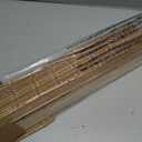 LazBlinds No Tools No Drill Cordless Bamboo Roman Shades, Light Filtering Window Treatment, Roll Up Bamboo Blinds for Windows 30'' W x 72'' H, Brown