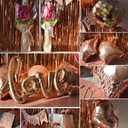Rose Gold Birthday Decorations for Women - Happy Birthday Decorations Kit, Girls Party Supplies Includes Curtains, Balloons, Banner, Tablecloth, Cake Toppers, and More for a Chic Celebration