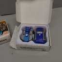 Magnetic Dinosaur Car Toy - 2 in 1 Crash & Transform Vehicle to Dino, No Battery Needed for Kids Age 3-12, Birthday Gift (Gold Blue)