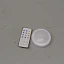 Cadrim Puck Lights - LED Color Changing, Dimmable Under Cabinet Lights with Wireless Remote Controls for Kitchen (1 Pack) (White)