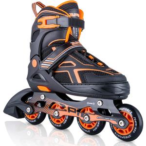 2PM SPORTS Torinx Green Boys Adjustable Inline Skates, Fun Beginner Roller Skates for Kids, Youth, Girls, Men and Women