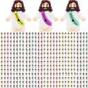 300pcs Mini Jesus Figurines in Bulk Tiny Jesus Figures Hide and Seek Religious Party Favors Sunday School Baptism Gifts