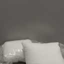 20x20inches Throw Pillow Insert Rectangle White Cotton Textured Fleece Fabric Throw Pillow Insert with Hypoall. Polyester Fiber Filling Bed and Couch Pillows (1 Pack 20 x 20)