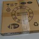 Arabic Numeral Wall Clock 12IN Battery Operated Black, Silent Non Ticking, Wall Clocks for Living Room Decor, Small Classic for School, Office, Home, Kitchen, Bedroom