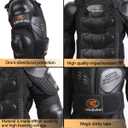 Kids Chest Protector Motocross Dirt Bike Gear Motorcycle Full Body Armor Jacket Protective Back Spine Protector Vest Gear, Small