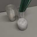 Baderke 25 Set Plastic Cups with Lids and Straws, Disposable Plastic Iced Coffee Cup for Cold Beverage Juice Smoothie Crystal for Coffee Shops Party Catering(Clear,12 oz)