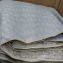 Washable Oriental Area Rug - 10x14 Rugs for Living Room Soft Carpet for Bedroom Waterproof Floral Distressed Indoor Stain Resistant Non-Shedding Floor Carpets (Beige, 10X14)