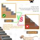 Dog Ramp for Stair, High Density Foam Dog Ramp for Stair, Non-Slip Pet Steps with Low Angled for Dog Paws for Any Staircase Pet Ramp for Small Dogs Senior Pets Injured Dogs (Gray, 4 Pack)