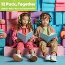 12 Pack Noise Canceling Headphones for Kids, Kids Ear Protection Earmuffs for Autism, Toddler, Children, Noise Cancelling Headphones Sound Proof Earmuffs for Concerts, Air Shows, Fireworks (6 Pack Green+6 Pack Blue)