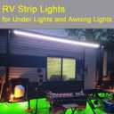 Rv Underglow Led Light Kit, Underbody Accent Lighting for Camper Motorhome Travel Trailer Concession Stands Food Trucks, Rv Led Light Strip, Rv Awning Lighs, 5m(16.4ft), Dc 12v, Green