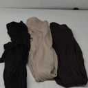 NEW YOUNG 3-Pack Women's Wide Leg Pants with Pockets, High Waist, Loose Sweatpants, Casual Lounge Yoga Workout Palazzo (Medium, Black, Brown, Apricot)