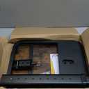 Kitstorack Upgraded TV Tray Table with Panel Lock, 90 Flip-Over Design & Adjustable Height, Sofa Arm Side Table for Eating, Laptop, Couch, Bed, or Small Spaces, Brown