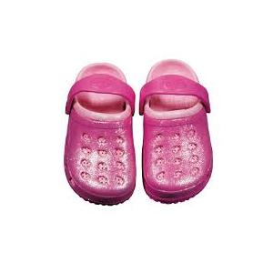 Lil' Duds Girls Pink Glitter Clog, Size 11