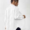 YKR Womens Textured Button Down Shirt Long Sleeve Button Up Shirts Casual Work Office Blouse (Purple, XL)