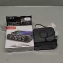 Timex Alarm Clock with Wireless Charger for iPhone, Android, and AirPods - Black (TW14B)