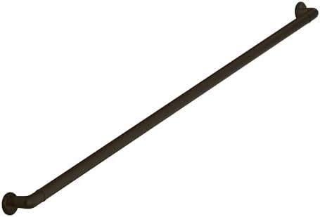 Meranti Aluminum Handrail for Stairs - ADA Compliant Wall Returns - Handrails for Indoor Stairs - Metal Handrail, Powder Coated for Outdoor Environment, DIY Handrail Kit (WHR, Bronze Textured, 5' L)