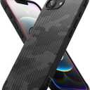 Ringke Onyx for iPhone 17e Case and iPhone 16e Case [Feels Good in The Hand] Oil & Dirt Resistant, Individual Lens Covers for Cameras, Non-Slip Enhanced Grip Lightweight Cover - Camo Black