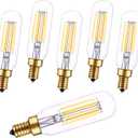 CREATE BRIGHT E12 Dimmable LED Bulb 80W Equivalent Small Candelabra Classic T6 T25 Ceiling Fan Light Bulbs Daylight White 5000K,6 Pack