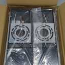 HITTO Dusk to Dawn Outdoor Lighting,Porch Lights Outdoor IP65 Waterproof Exterior Lighting Fixtures 12W LED Ripple Crystal Modern Outside Light for House Hallway Doorway Patio,14.2'' Black, 2PCS