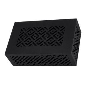 Doorbell Chime Cover Box Only, 8.5x4.9x2.7In Wooden Door Bell Chime Box With Screw for Installation, Wall-Mounted Design for Indoor/Outdoor Use, Universal Fit Doorbell Cover for Home Upgrade(Black)