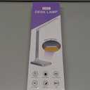 Dott Arts LED Desk Lamp with USB Ports,Touch Desk Lamps for Home Office with 5 Color Modes,3 Brightness Desk Light with Small Night Light,Reading Lamp Table LED Lamp for Bedroom Bedsid Study Sliver (Silver)