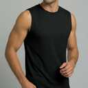 Real Essentials 5 Pack: Men's Mesh Active Athletic Tech Tank Top - Workout & Training Activewear (Available in Big & Tall) (XXXL)