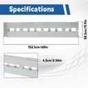 2PCS 60 Inch x 12 Inch Aluminum Trailer Loading Ramps - 6000 lbs Capacity with Beavertail Hook End