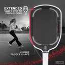 JOOLA GRAF Pro IV 16mm Pickleball Paddle w/Extended Sweet Spot - Carbon Fiber Surface Increases Spin & Control - SK Film for Power & Larger Sweet spot - UPA-A Certified - USAP Approved - NFC Chip