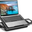 Adjustable Lap Desk - with 6 Adjustable Angles, Detachable Mouse Pad, & Dual Cushions Laptop Stand for Car Laptop Desk, Work Table, Lap Writing Board & Drawing Desk on Sofa or Bed by HUANUO