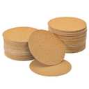 UXCELL 100 Pcs Self-Adhesive Cork Round, 3.75" x 3.75" Cork Tiles Backing Sheets for DIY Crafts, Brown