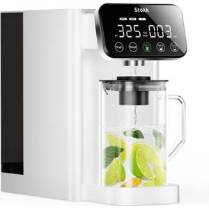 Stokk E1 Reverse Osmosis Water Filter Countertop, 5 Stage RO Water Filter System with Remineralization Glass Pitcher, NSF/ANSI 58&372, Portable No Installation Water Purifier for Home Office