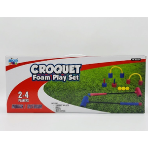 New-Indoor/Outdoor Croquet Foam Play Set 2-4 Players