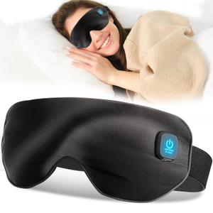 Silk Cordless Heated Eye Mask for Dry Eyes with Washable Cover, Warm Eye Compress to Unclog Glands Heating Pad for Women Men Relieve Blepharitis Chalazion MGD Syndrome Stye Eye Treatment, Black