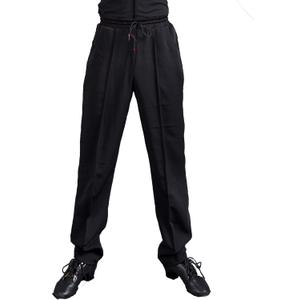 SCGGINTTANZ G5013 Latin Modern Ballroom Dance Professional Harlan Style Trousers/Pants for Men (Small, Black)
