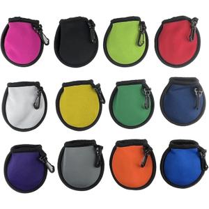12 Pieces Portable Pocket Golf Ball Cleaner Pouch Golf Ball Washer