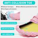 Barefoot Shoes Women Men Minimalist Zero Drop Wide Toe Box Water Shoes Hiking Barefoot Footwear Unisex Sneakers for Workout Cross-Trainer Walking Running Camping Grounding Beach Weightlifting Sport (Pink) S