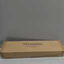 KAMANINA Gold Curtain Rod 32 to 58 Inch (2.6-4.8 Feet), 1 Inch Heavy Duty Curtain Rods for Windows, Modern Adjustable Drapery Rods with End Cap (32"-58")