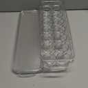 Set of 2 Egg Holder Tray for fridge with Lid Clear, Plastic Egg Organizer Container for Refrigerator, Home Organization and Storage