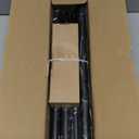 Curtain Rods 48 to 84 Inch, Black 1 Inch Adjustable Heavy Duty Curtain Rods for Windows, Decorative Modern Window Treatment Rod, Telescopic Splicing Metal Drapery Pole, Easy Installation (36''-88'' (1 Pack))