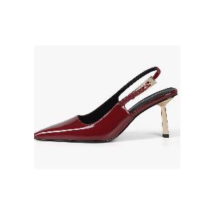 iiimmu Slingback Heels for Women 3.5 in / 4 in Kitten Heel Closed Toe Pumps Dress Shoes, 10