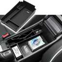 HGWEI Center Console Organizer Tray Compatible with Honda HRV 2023 2024 2025 2026 2027 Accessories, Armrest Storage Box for HRV EX/EX-L/LX/SE/Sport/Touring,Black Trim