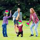 Beach Games, Outdoor Toys for Kids Ages 4-8, Toss and Catch Ball Set, with 4 Paddles 3 Balls, and 1 Storage Bag, Beach Toys Easter Gifts for Kids